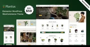 Plantus - Plants Nursery Gardening and Farming Elementor WooCommerce Theme
