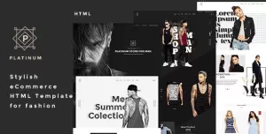 Platinum - Stylish eCommerce HTML Template for Fashion
