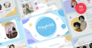 Playkids - Kid Entertainment Center Presentation PowerPoint Template
