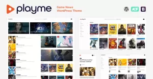 PLAYME - Game News and Database WordPress Theme