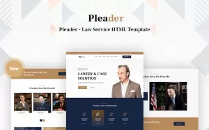 Pleader – Law Service Website Template - TemplateMonster