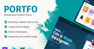 PORTFO - Portfolio Simple Modern HTML Website Template