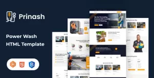 Prinash  Power Wash Cleaning Services HTML Template