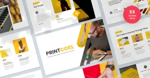 Printcore - Printing Company Presentation PowerPoint Template