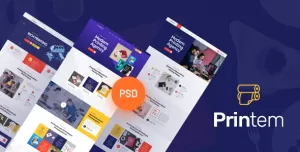 Printem - Printing Company  PSD Template