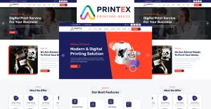 Printex - Printing Services Company HTML5 Template