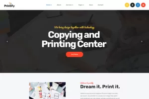 Printify -  Printing Company Elementor Template Kit