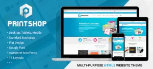 Printshop - Responsive HTML Printing Template
