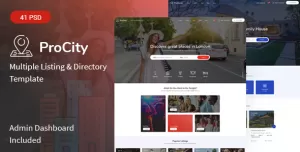 Procity - Multiple Listing & Directory PSD Template