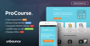 ProCourse - Unbounce eCourse Landing Page Template