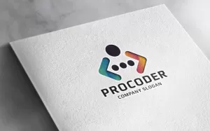 Professional Coder and Code Logo Template - TemplateMonster