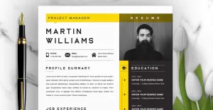 Professional Word Resume Template Layout - TemplateMonster