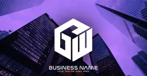 Professioneel GW Letter Logo-ontwerp voor uw bedrijf - merkidentiteit