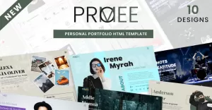 Promee – Personal Portfolio HTML5 Template - TemplateMonster