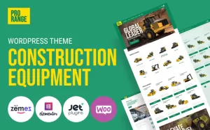 ProRange - Construction Equipment WordPress Theme