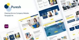 Puresh - Cleaning Service Website Template Kit
