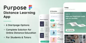 Purpose - Distance Learning App Figma Template