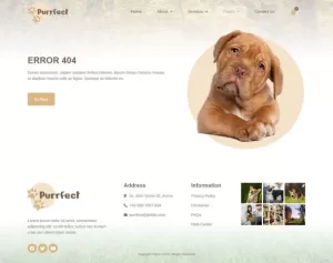Purrfect - Pet Shop Elementor Template Kit