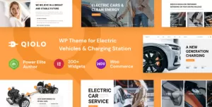 Qiolo - Vehicle & EV Charging WordPress Theme