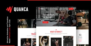 Quanca  Premium Gym Club HTML Template