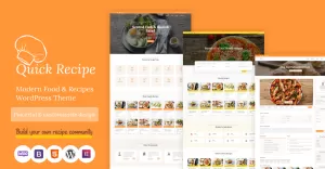 Quick Recipe - Food & Recipe WordPress Theme