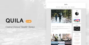 Quila  Clean Content-Focused Tumblr Theme