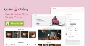 Qzina - Cake & Bakery Store Shopify 2.0 Theme