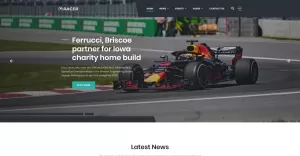 Racer - Car Sports News Website Template - TemplateMonster