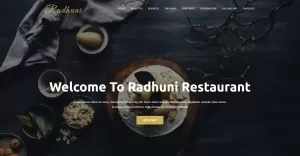 Radhuni - Restaurant Business Joomla 4 Template