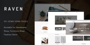 Raven - Handmade and Furniture Shop PSD Template