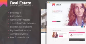 Real Estate - Agent & Single Property HTML template