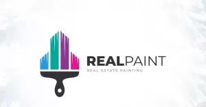 Real Estate Painting Logo Design