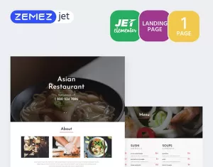 RedDragon - Asian Restaurant Jet Elementor Template