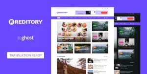 Reditory - News and Magazine Style Ghost Blog Theme