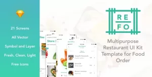 REFO - Multipurpose Restaurant UI Kit Template for Food Order