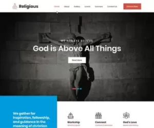Religious WordPress Church Theme for churches missionaries NGO SKT