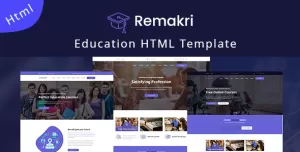 Remakri - Education Course HTML Template