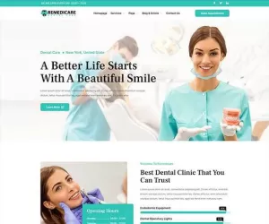 Remedicare - Dentist & Dental Clinic Template Kit