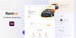 Rentco - Car Rental Landing Page