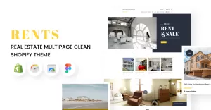 RENTS - Real Estate Multipage Clean Shopify Theme