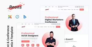 Reons - Event & Conference Joomla 4 Template