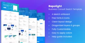 Repolight - Business Consult Sketch Template