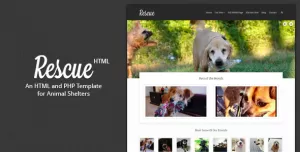 Rescue - Animal Shelter HTML Template