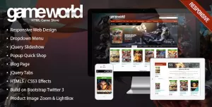 Responsive HTML Theme - GameWorld