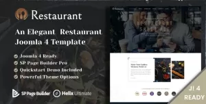 Restaurant Joomla 4 Template for Food & Cafe Business