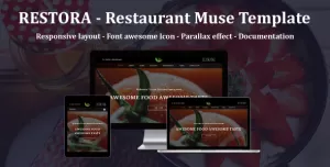 RESTORA - Restaurant Responsive Muse Template