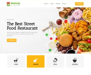 Restorja - Restaurant & Food Elementor Template Kit