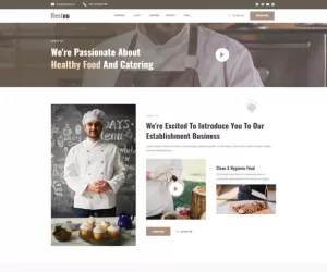 Restou - Healthy Catering Food Services Elementor Template Kit