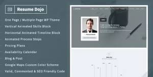 ResumeDojo - Resume and Portfolio WordPress Theme