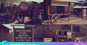 Retro Western Titles - Real Footage  - After Effects Template